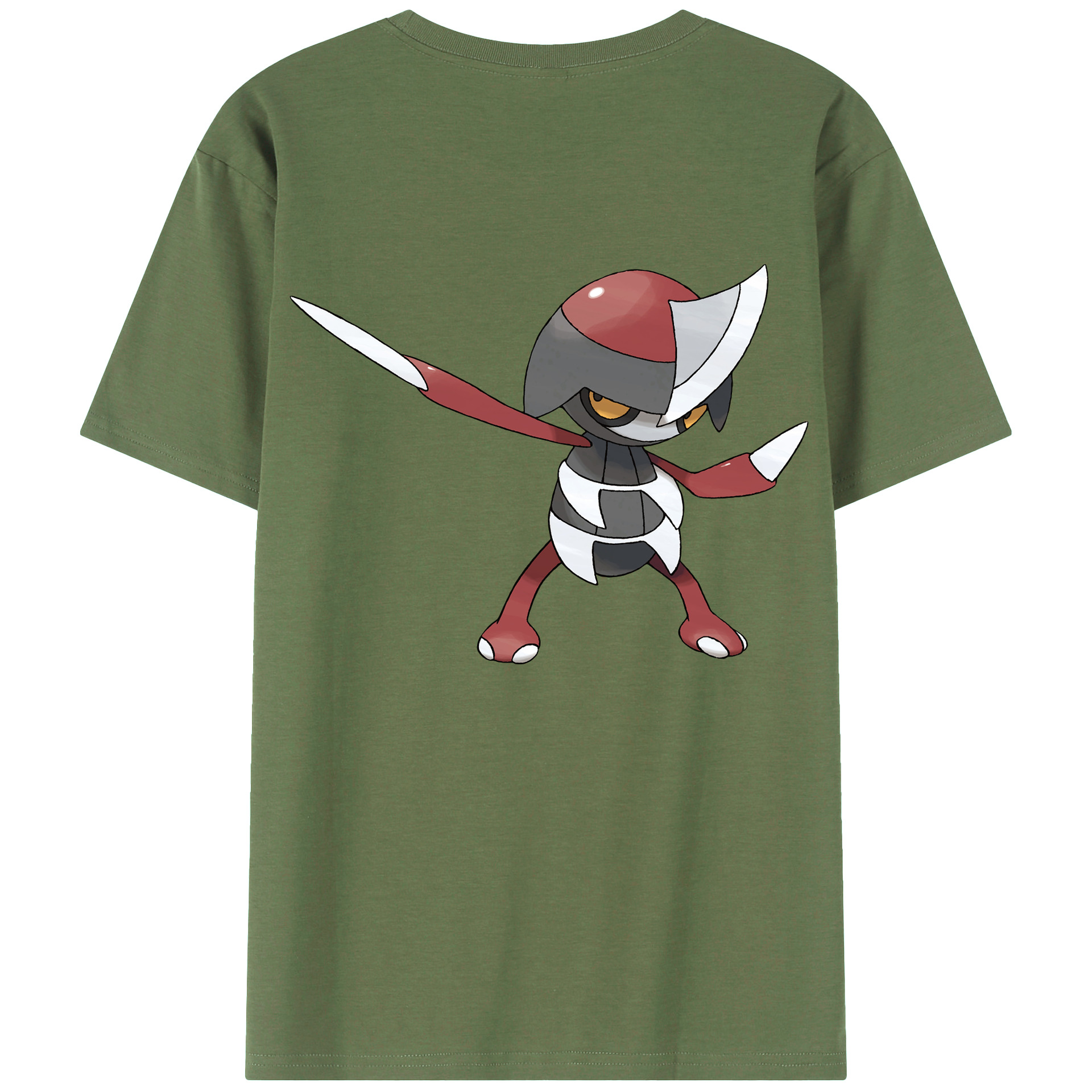 （画像用） ポケットモンスター Pokémon 綿100％ メンズ半袖Tシャツ（バックプリント） 通気性